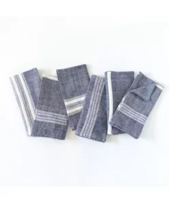 Creative Women Best Sellers Aden Napkin - Navy + Natural