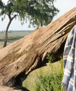 Creative Women Aden Bath Towel - Navy + Natural Home Goods