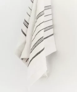 Creative Women Home Goods Avery Tea Towel - Gray