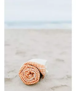 Creative Women Camden Bath Towel - Tangerine + Azure Home Goods