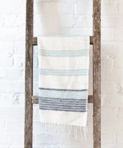 Creative Women Best Sellers Camden Hand Towel - Azure + Navy