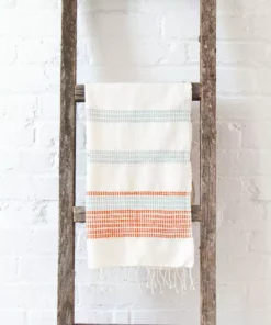 Creative Women Camden Hand Towel - Azure + Tangerine Best Sellers