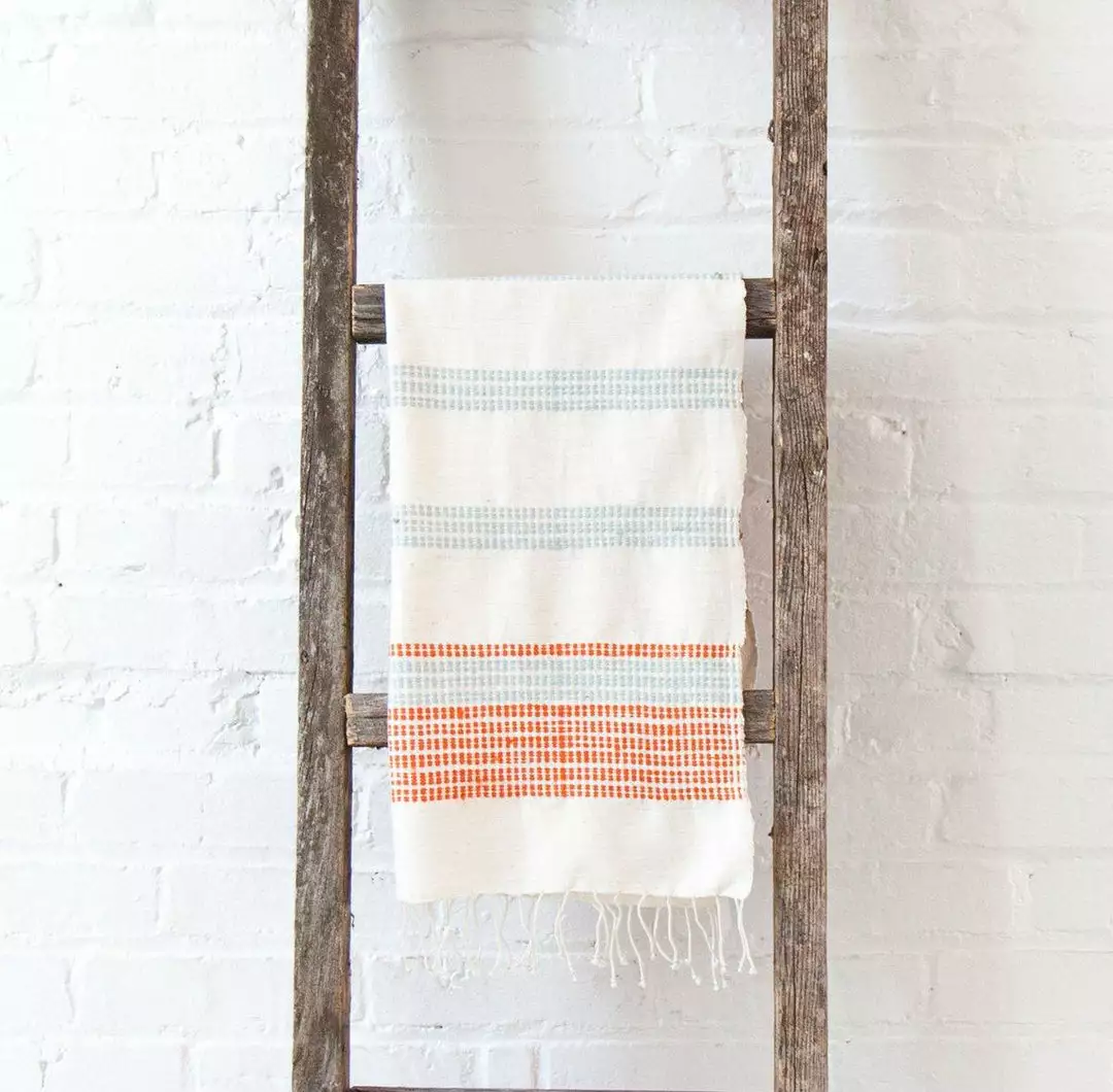 Creative Women Camden Hand Towel - Azure + Tangerine Best Sellers 1 Creative Women Camden Hand Towel - Azure + Tangerine Best Sellers