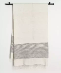 Creative Women Home Goods Riviera Bath Towel - Gray
