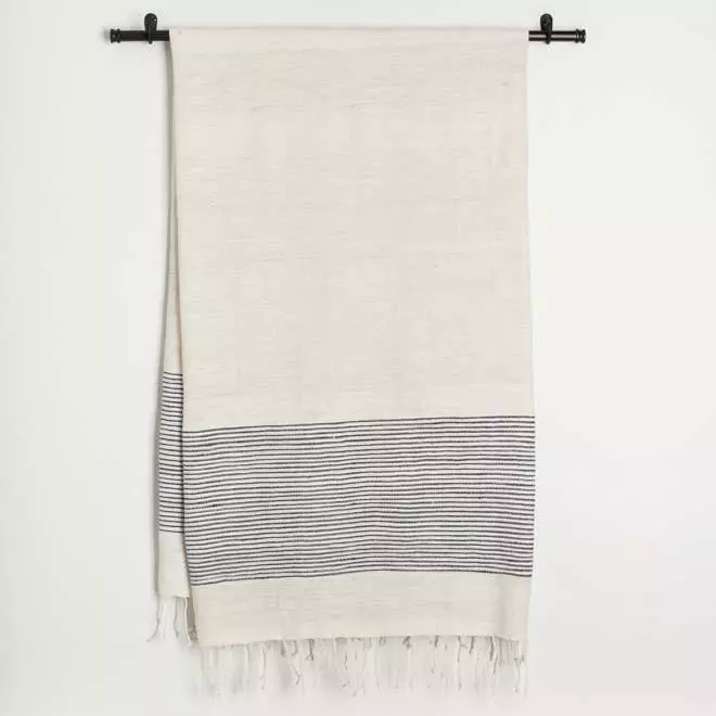 Creative Women Home Goods Riviera Bath Towel - Navy 3 Creative Women Home Goods Riviera Bath Towel - Navy