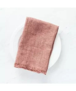 Creative Women Stone Washed Linen Napkin - Ash Rose Best Sellers