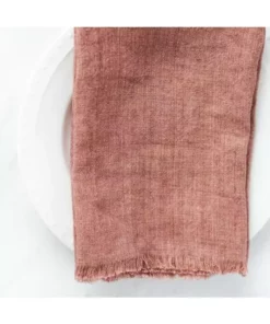 Creative Women Stone Washed Linen Napkin - Ash Rose Best Sellers