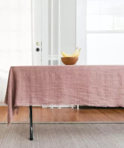 Creative Women Best Sellers Stone Washed Linen Tablecloth - Ash Rose 8 Creative Women Best Sellers Stone Washed Linen Tablecloth - Ash Rose