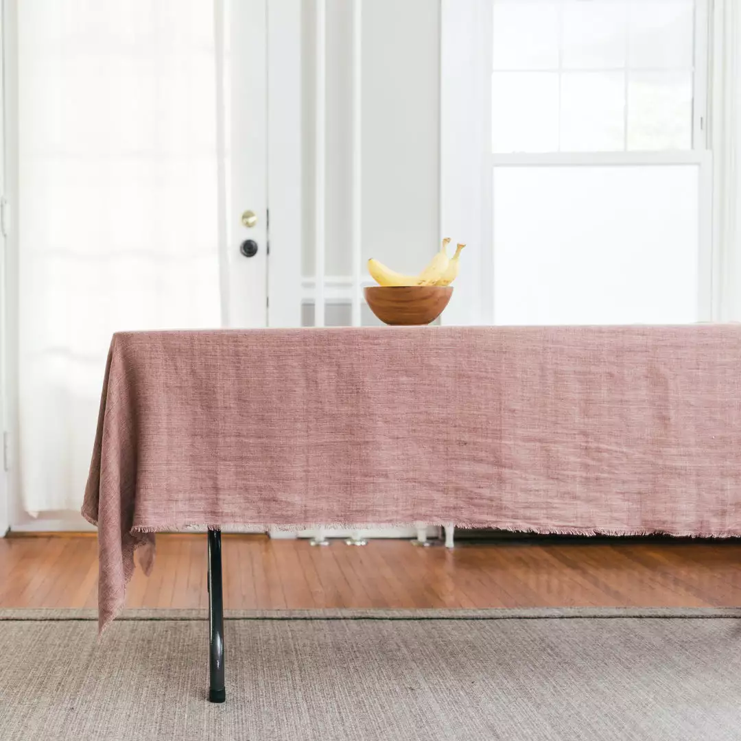 Creative Women Best Sellers Stone Washed Linen Tablecloth - Ash Rose 4 Creative Women Best Sellers Stone Washed Linen Tablecloth - Ash Rose