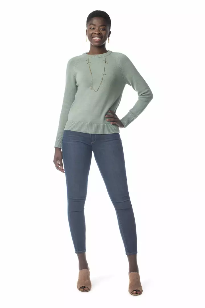 Synergy Organic Clothing Crew Sweater - Lily Pad 3 Synergy Organic Clothing Crew Sweater - Lily Pad