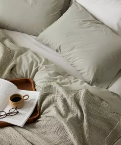 Coyuchi Crinkled Percale Sheet Set Home Goods 21 Coyuchi Crinkled Percale Sheet Set Home Goods