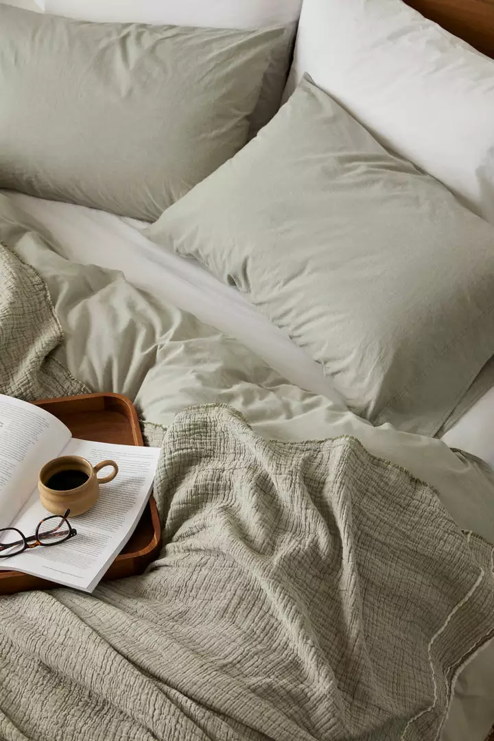 Coyuchi Crinkled Percale Sheet Set Home Goods 3 Coyuchi Crinkled Percale Sheet Set Home Goods