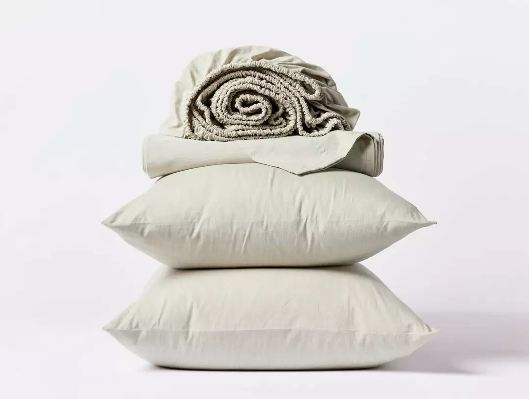 Coyuchi Crinkled Percale Sheet Set Home Goods 1 Coyuchi Crinkled Percale Sheet Set Home Goods