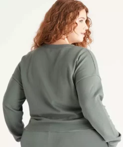 The Standard Stitch French Terry Crop Sweatshirt