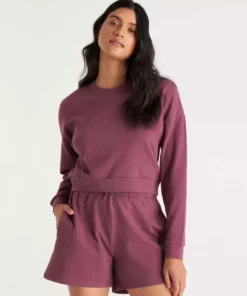 The Standard Stitch French Terry Crop Sweatshirt