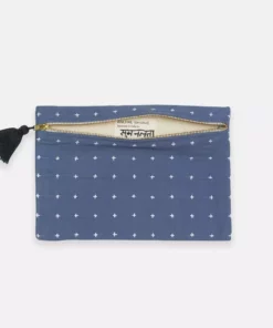 Anchal Cross Stitch Clutch Pouch