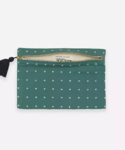 Anchal Cross Stitch Clutch Pouch