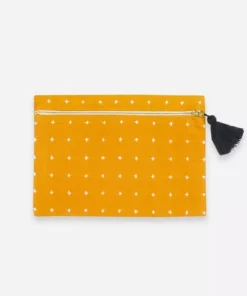 Anchal Cross Stitch Clutch Pouch