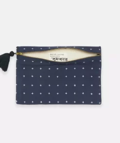 Anchal Cross Stitch Clutch Pouch