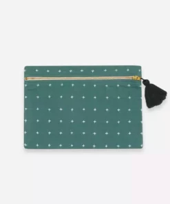 Anchal Cross Stitch Clutch Pouch