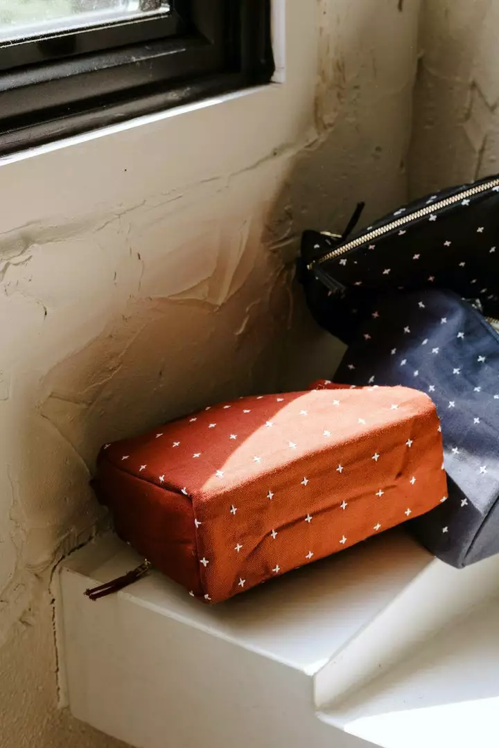 Anchal Accessories Cross Stitch Toiletry Bag - Rust 3 Anchal Accessories Cross Stitch Toiletry Bag - Rust