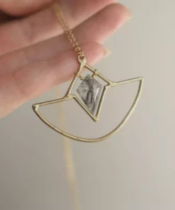 Iron Oxide Jewelry Crystal Amulet Necklace