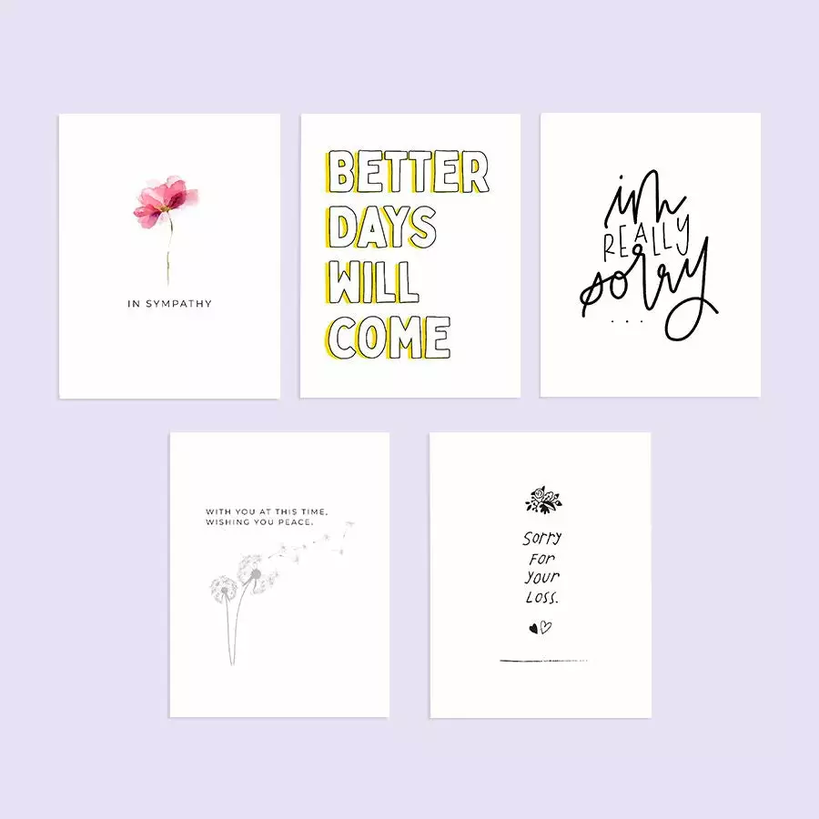 Cute Root Sympathy Variety Plantable Cards - 10 Pack 7 Cute Root Sympathy Variety Plantable Cards - 10 Pack