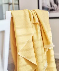 Studio Variously Dandelion Merino Throw Blanket Home Goods