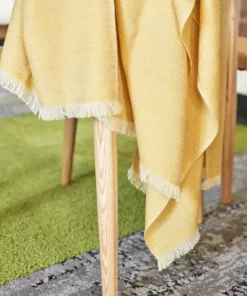 Studio Variously Dandelion Merino Throw Blanket Home Goods