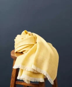 Studio Variously Dandelion Merino Throw Blanket Home Goods