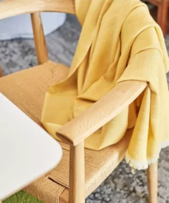 Studio Variously Dandelion Merino Throw Blanket Home Goods