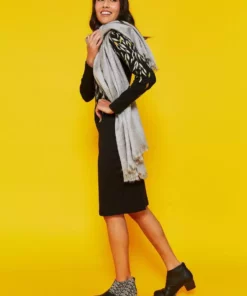 Darzah Tatreez Ankle Boot - Black + Ecru