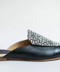 Darzah Tatreez Mule - Black + White Staff Favorites 10 Darzah Tatreez Mule - Black + White Staff Favorites