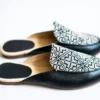 Darzah Tatreez Mule - Black + White Staff Favorites