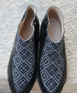 Darzah Special Occasion Tatreez Bootie - Black 12 Darzah Special Occasion Tatreez Bootie - Black