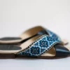 Darzah Tatreez Cross Sandal - Blue