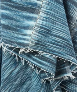 Swahili African Modern Home Goods Deep Blue Waha Gabi Shawl