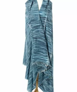 Swahili African Modern Home Goods Deep Blue Waha Gabi Shawl