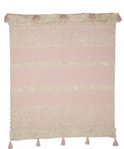 Casa Amarosa Desert Rose Tufted Throw Blanket