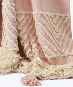 Casa Amarosa Desert Rose Tufted Throw Blanket