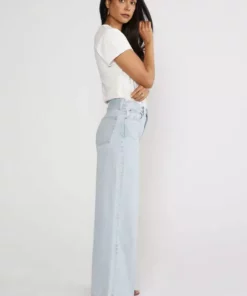 ÉTICA New Arrivals Devon Wide Leg Jeans - Sea Breeze