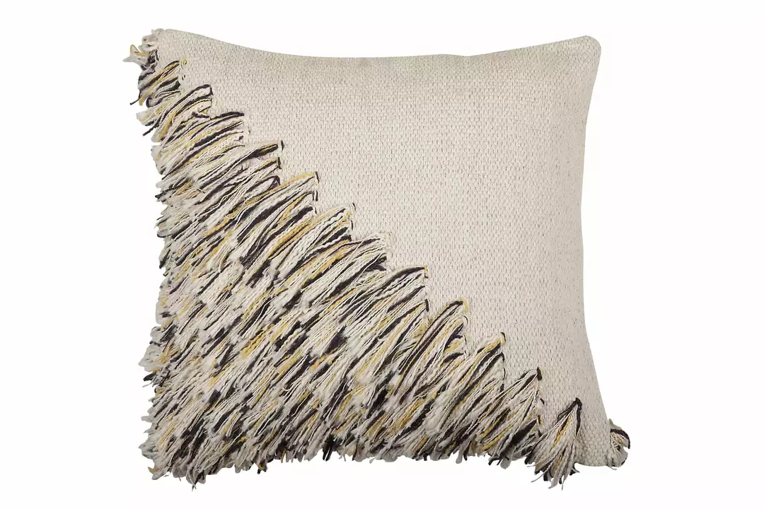 Casa Amarosa Diagonal Fringe Throw Pillow Cover 1 Casa Amarosa Diagonal Fringe Throw Pillow Cover