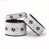 Swahili Coast Design Diamond Dark Blue Beaded Leather Cuff Jewelry