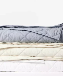 Coyuchi Home Goods Diamond Stitched Comforter