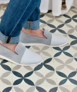 Dooeys Shoes Blue Gray Apple Leather House Loafer