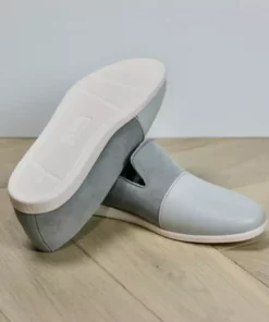 Dooeys Shoes Blue Gray Apple Leather House Loafer