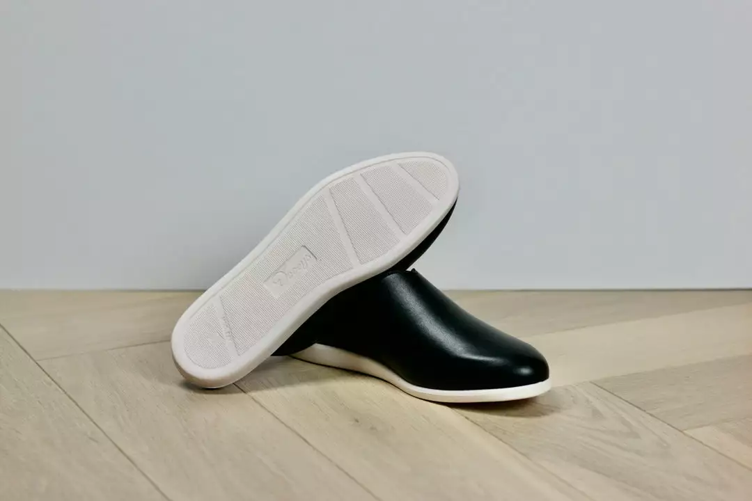 Dooeys Black Apple Leather House Mule 4 Dooeys Black Apple Leather House Mule