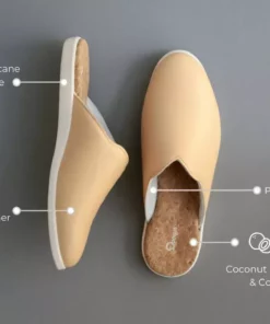 Dooeys Shoes Honey Beige Apple Leather House Mule 11 Dooeys Shoes Honey Beige Apple Leather House Mule