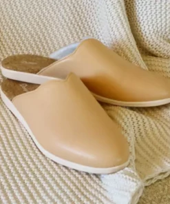 Dooeys Shoes Honey Beige Apple Leather House Mule 10 Dooeys Shoes Honey Beige Apple Leather House Mule
