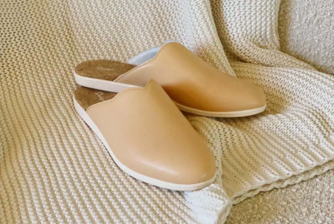 Dooeys Shoes Honey Beige Apple Leather House Mule 5 Dooeys Shoes Honey Beige Apple Leather House Mule
